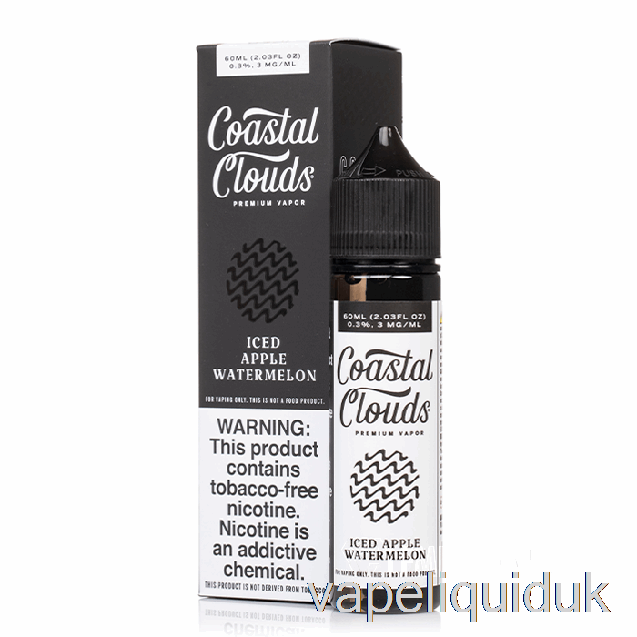 ICED Apple Watermelon - Coastal Clouds Co. - 60mL 6mg Vape Juice